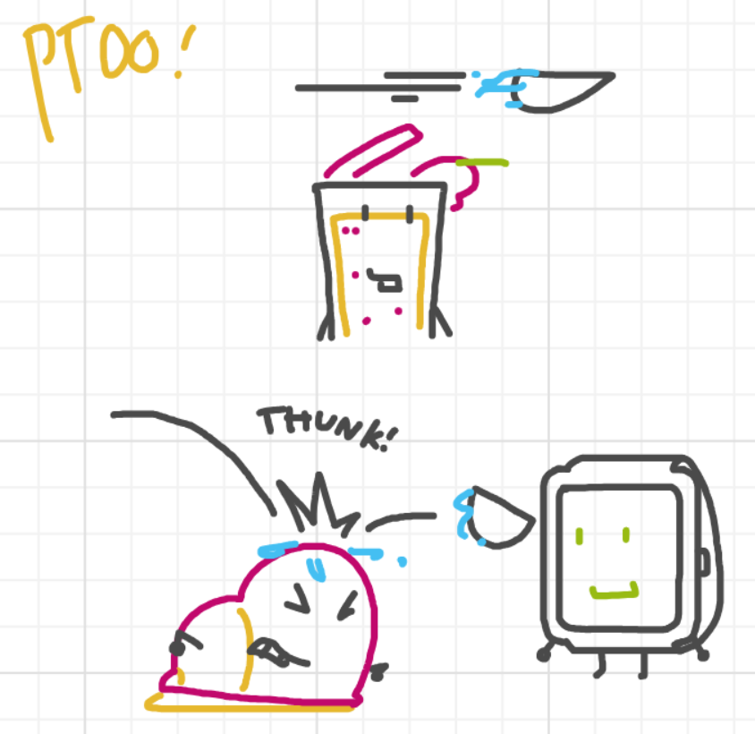 A panel from What's The Point, episode five of the Board Boards object show by Furretwalk/WalkingFurret.